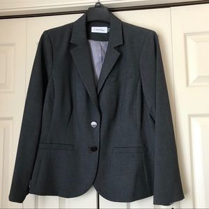 NWT Calvin Klein Charcoal Suit Jacket
